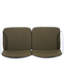 Ensemble de 3 fauteuils de jardin avec structure et coussins blancs en PP - 2 fauteuils club, confortable et facile à déplacer grâce à sa structure et ses coussins, revêtement respirant et facile à ranger.