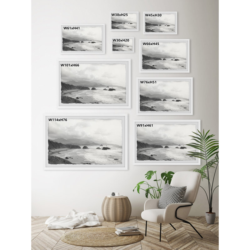 Wide Beach by Marmont Hill - Single Picture Frame Painting, 61cm H x 91cm W