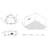 59'' x 59'' Whirlpool Acrylic Bathtub with Faucet