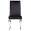 Chaise d'appoint en tissu Eric en noir
