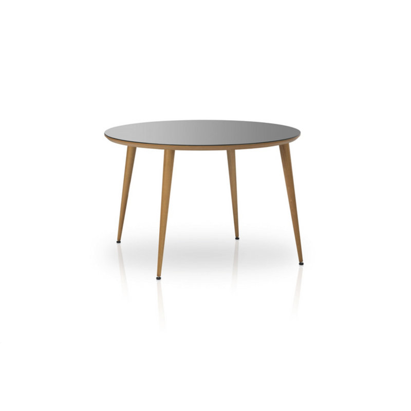 Dannebrog Round Glass Top Dining Table