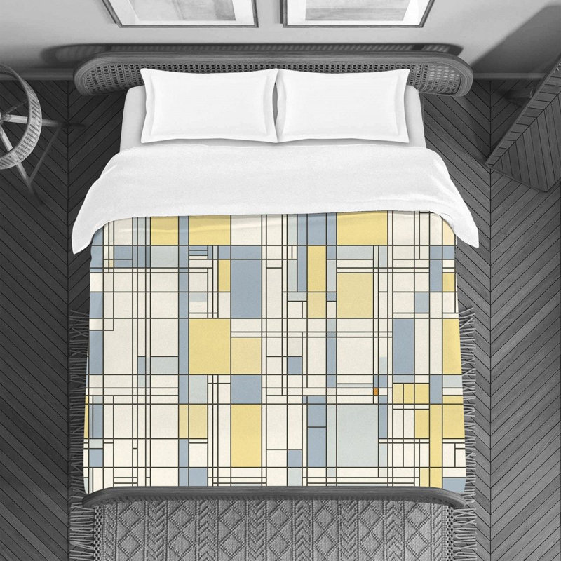 Housse de couette Villanelle Mondrian Bedding, Housse de couette pour lit simple