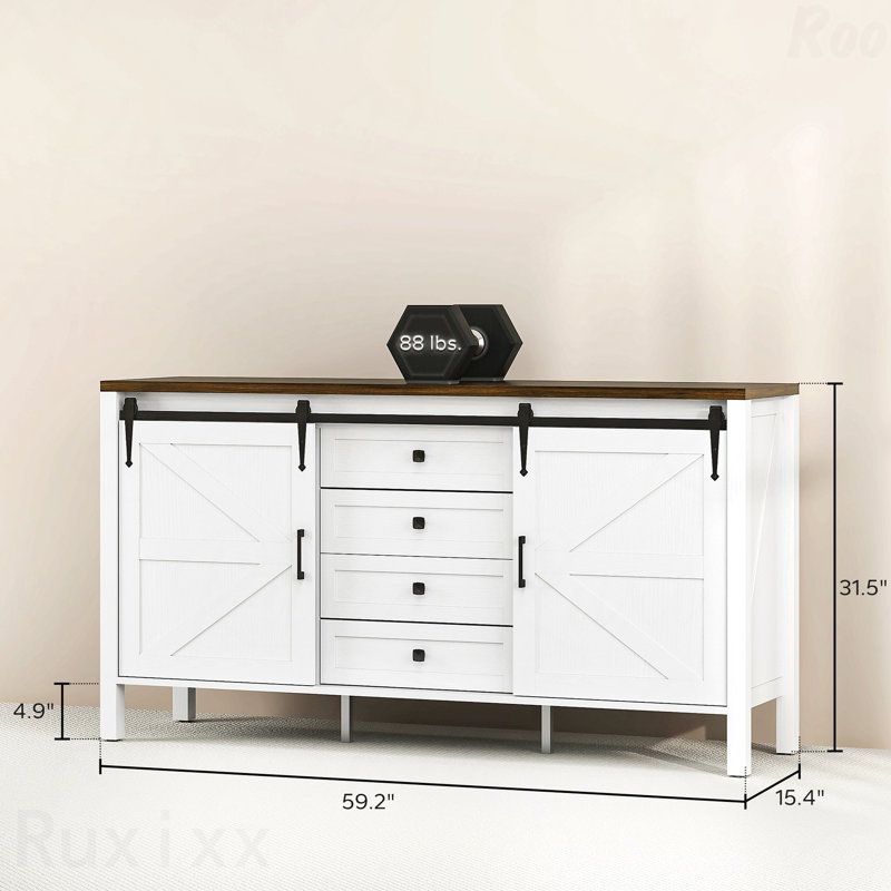 Armoire de rangement avec tiroirs Spacieux Coffee Bar