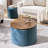 Versatile Chenille Storage Ottoman With Stylish Design And Practical Functionality-1441780005