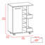 Chariot-bar Tennessee, une armoire avec une division, six casiers pour boissons alcoolisées, deux tablettes-610205422