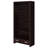 Maureen Cappuccino 5-Shelf Bookcase With Drawer