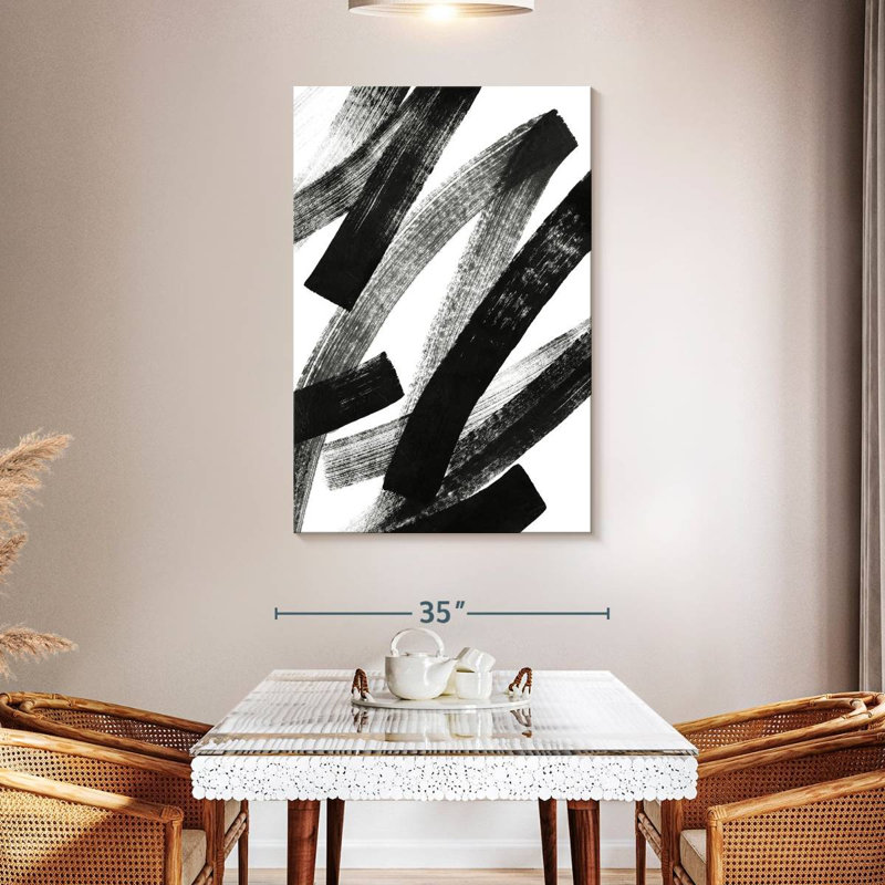 Avery Black Streaks, 48" H x 32" W