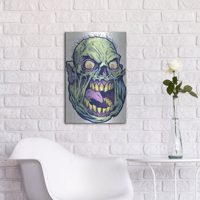 " Zombie Pattern Head 12 " Print, 24" H x 16" W