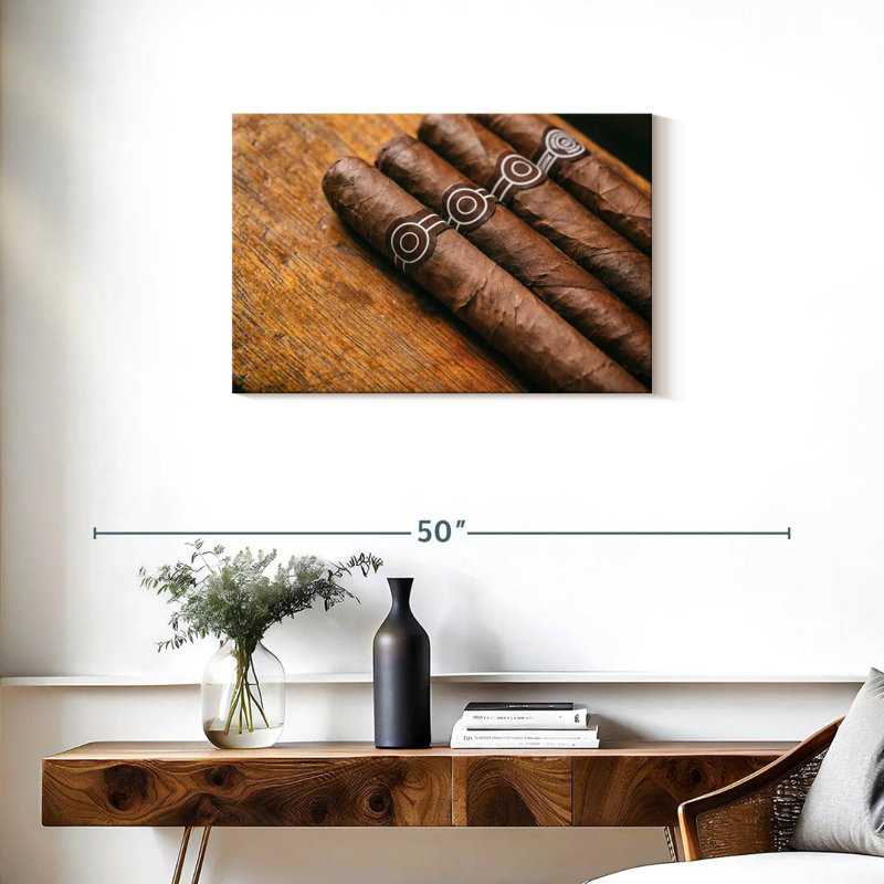 Senne Brown Cuban Cigars, 20" H x 30" W