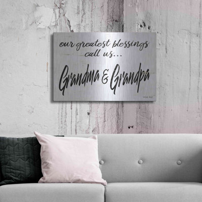 Grandma & Grandpa' by Cindy Jacobs, Metal Wall Art