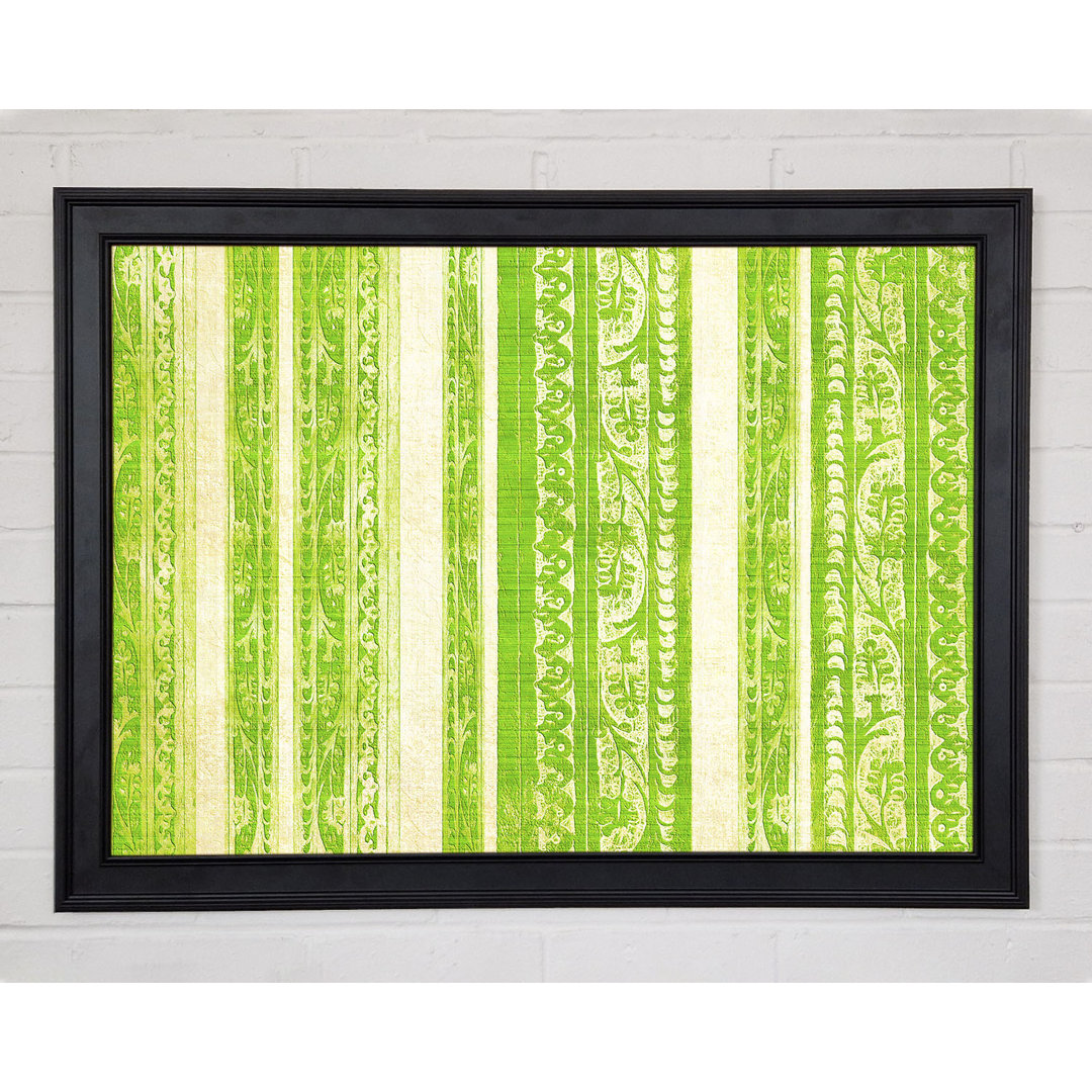 Gerahmtes Wandbild Vertical Landslide Lime