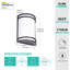 Indoor Wall Sconce, Half Cylinder Wall Light Fixture, Colour Temperature Adjustable, Dimmable LED Modern Wall Light For Hallway Bedroom Living Room-966093458