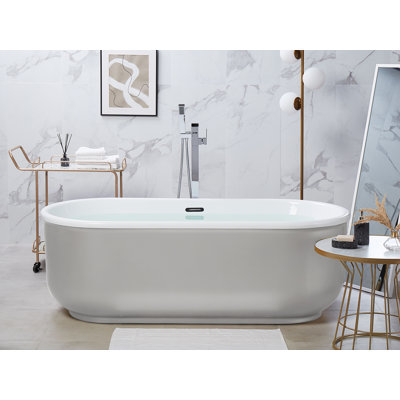 Jebediah 1700mm x 800mm Soaking Acrylic Bathtub
