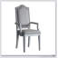 Fauteuil à dossier deux tons gris et gris perlé, sièges élégants et confortables pour un décor moderne et traditionnel (ensemble de 2)
