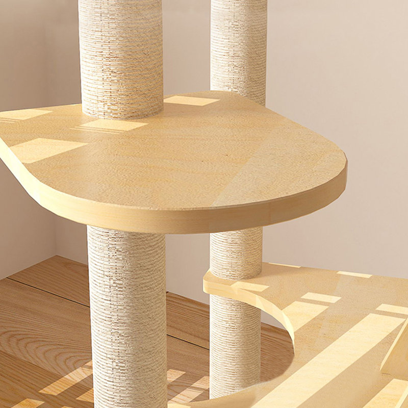 Arbre à chat Minimalist Board, Hemp Rope & Linen