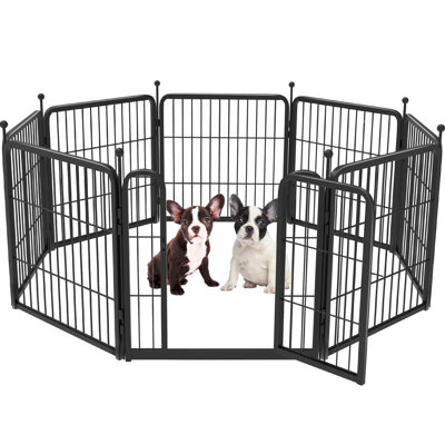 FXW Exercise Dog Pen Pet Fence 8 Panels