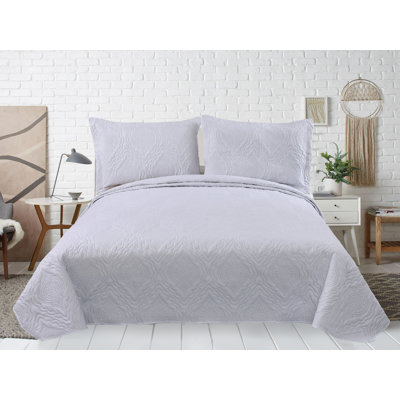 Ensemble de courtepointe 3 pièces Marina Soft Home Marina de Pinsonic Bedding