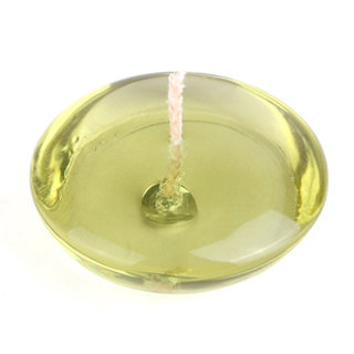 Bougie flottante à gel transparente sans parfum, Sauge vert, Ensemble de 72