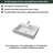 Countertop Basin Stone Resin Bathroom Sink Square