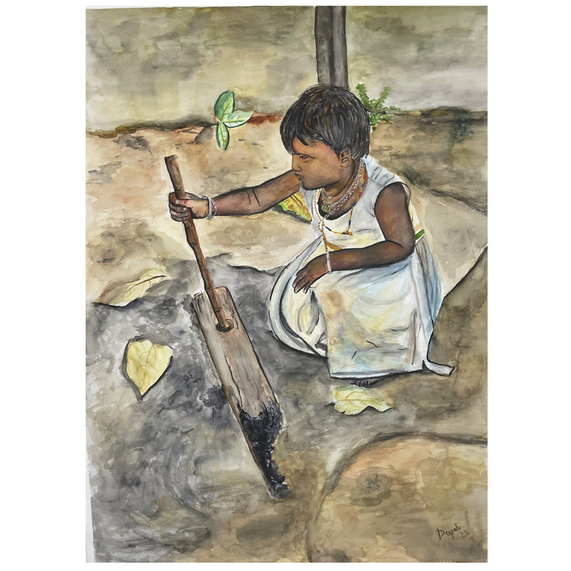 Jeu gratuit | Peinture par Deepali Bhanushali | Aquarelle sur papier