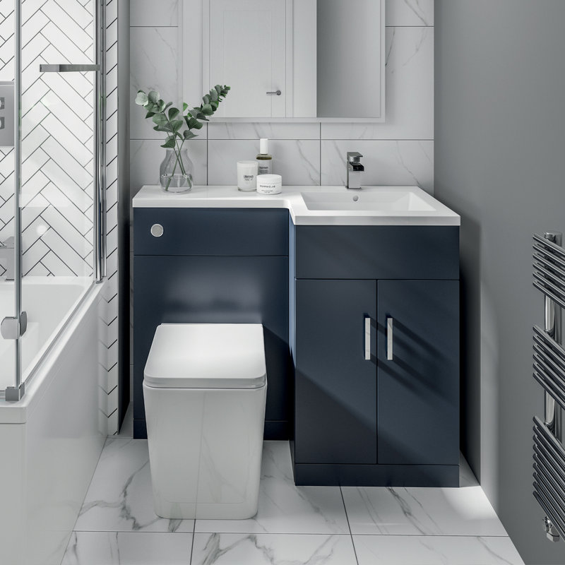 Combination L Shape Vanity & Wc Unit Right Hand