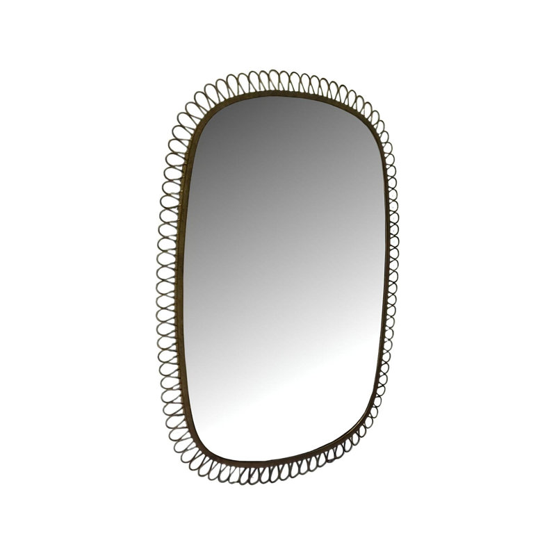 Squiggle Rectangle Mirror Bronze, Rectangle