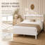 Lit plateforme double en bois avec tête de lit classique Bolton-48377945