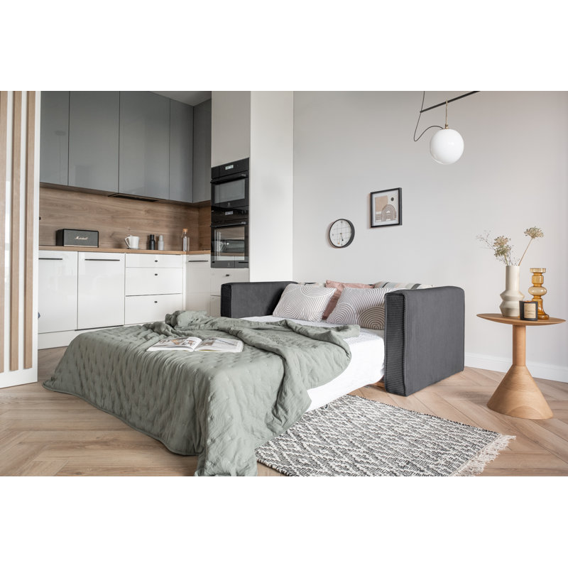 Lucky Lucy 3 Seater Sofa Bed, Dark Grey