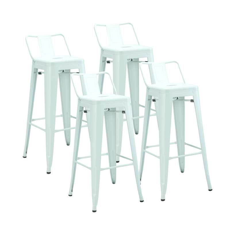 Tabouret Alawai, Blanc, Tabouret de bar (siège d’une hauteur de 30 po)