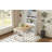 Buffet With Hutch And Foldable Dining Table, Multifunctional Cupboard With Storage Shelf And Side Hooks-2048474737