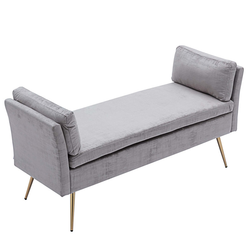Banc rembourré Markevius, gris