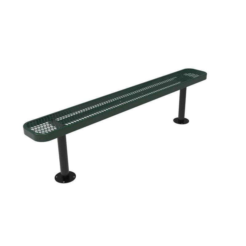 Banc COATEDOUTDOORFURNITURE, vert, extensible, 1,83 m, sans dossier, surface, Vert