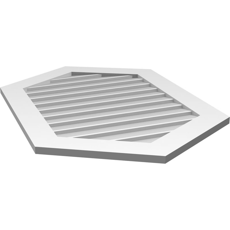 Ventilé vertical à pignon vertical 7/12 po, H 1 po x l 28 po x L 42 po