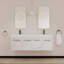Meuble-lavabo mural 60 po avec lavabo, lavabo à double rebord épais en résine-1438604397