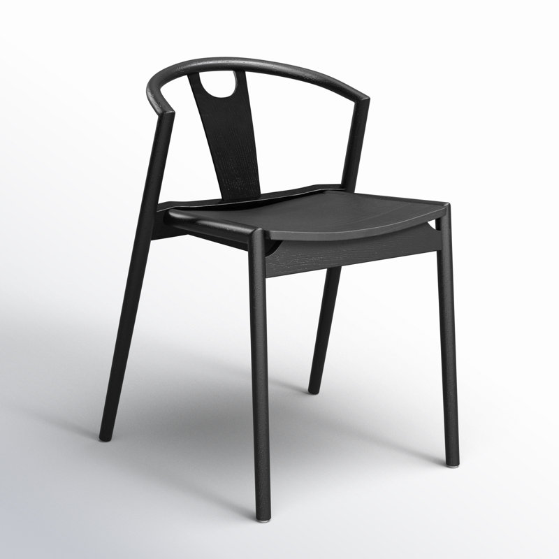 Ambra 18.5'' H Ash Solid Wood Side Chair