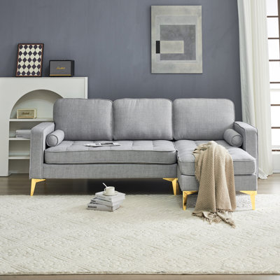 Upholstered 85.83'' Sofa & Chaise