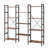 Industrial Triple Wide Bookcase, Open Display Bookshelf for Living Room, Bedroom, Home Office-919659649