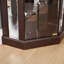 Vitrine d'angle vitrée d'angle pour vitrine de coin, vitrine d'angle pour le salon, armoire vitrée, collection Antique, vin et bar-1075149781