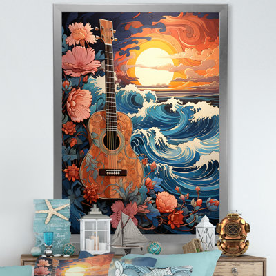 «Ocean Charm Vivid Wood Cut Effect II», reproduction sur toile