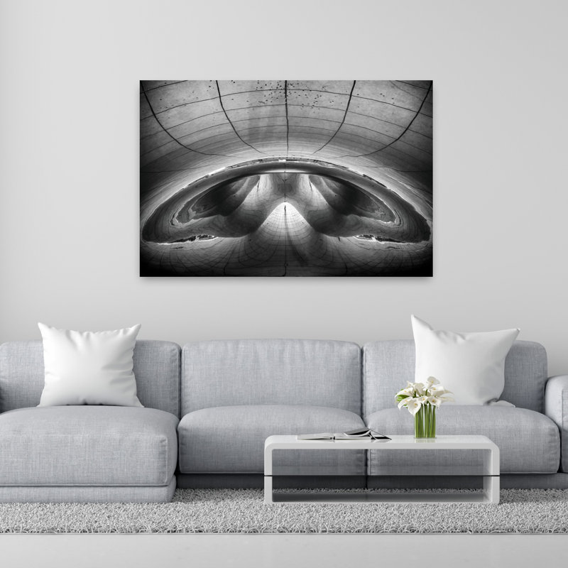Art mural abstrait, paysage contemporain abstrait, H 40 po x l 60 po