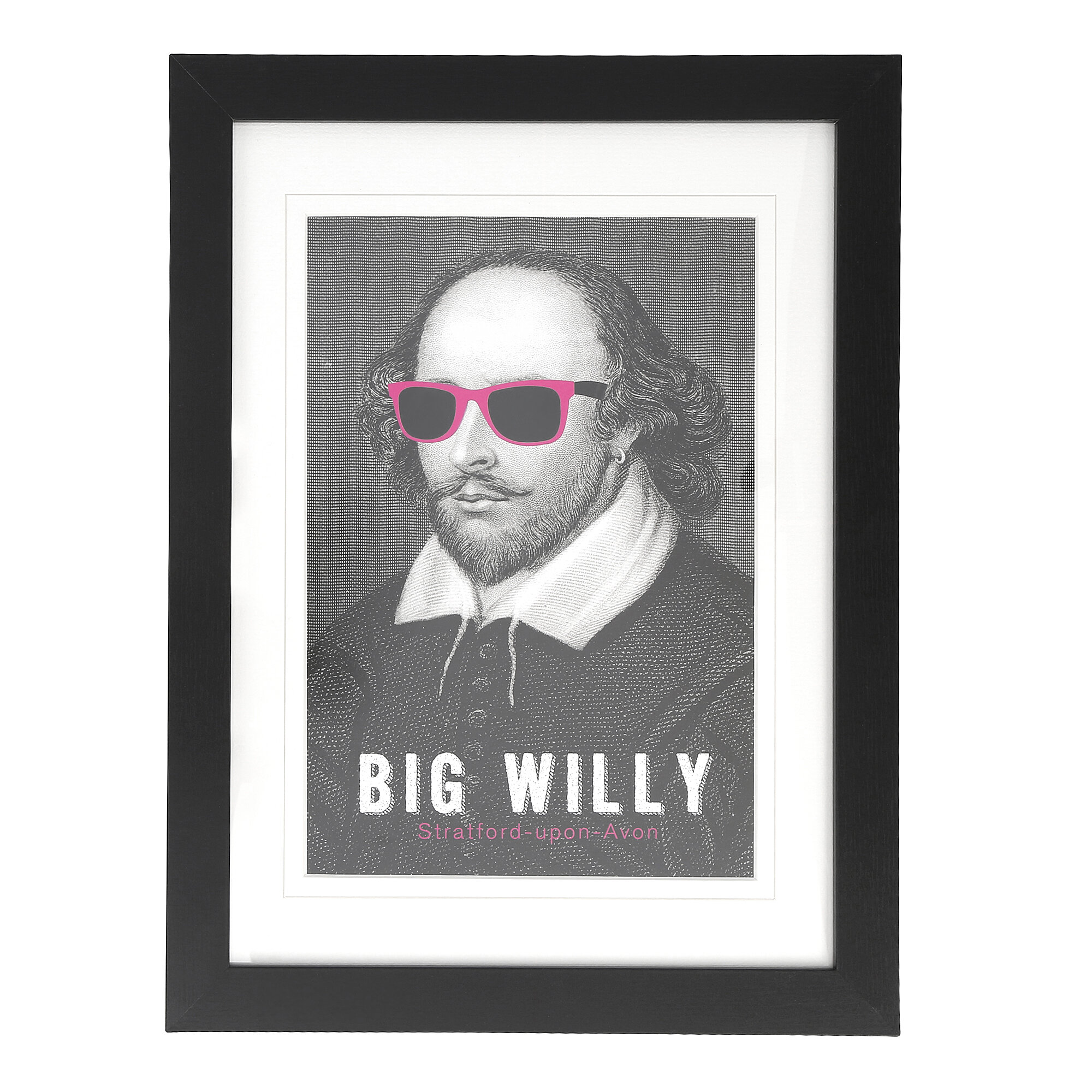 Happy Larry Big Willy - William Shakespeare Framed Graphic Art Print &  Reviews | Wayfair.ie