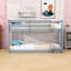 Lit superposé simple au-dessus d'un lit simple avec utilisation polyvalente et échelle-1767196488