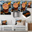 Cosmic Citrus Fruit Symphony - fruits, art mural en métal-81925222