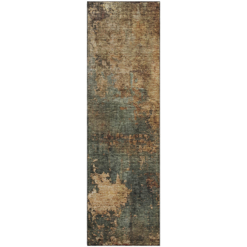 Premium Machine Washable Mayfield AMF1211 Abstract Rug, Runner 2'3" x 7'6"