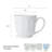 Fitz And Floyd Everyday White Mug Set, 4 Piece, 13 Ounce