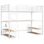 Lit mezzanine en métal avec bureau, tablettes de rangement et station de charge-1534708534