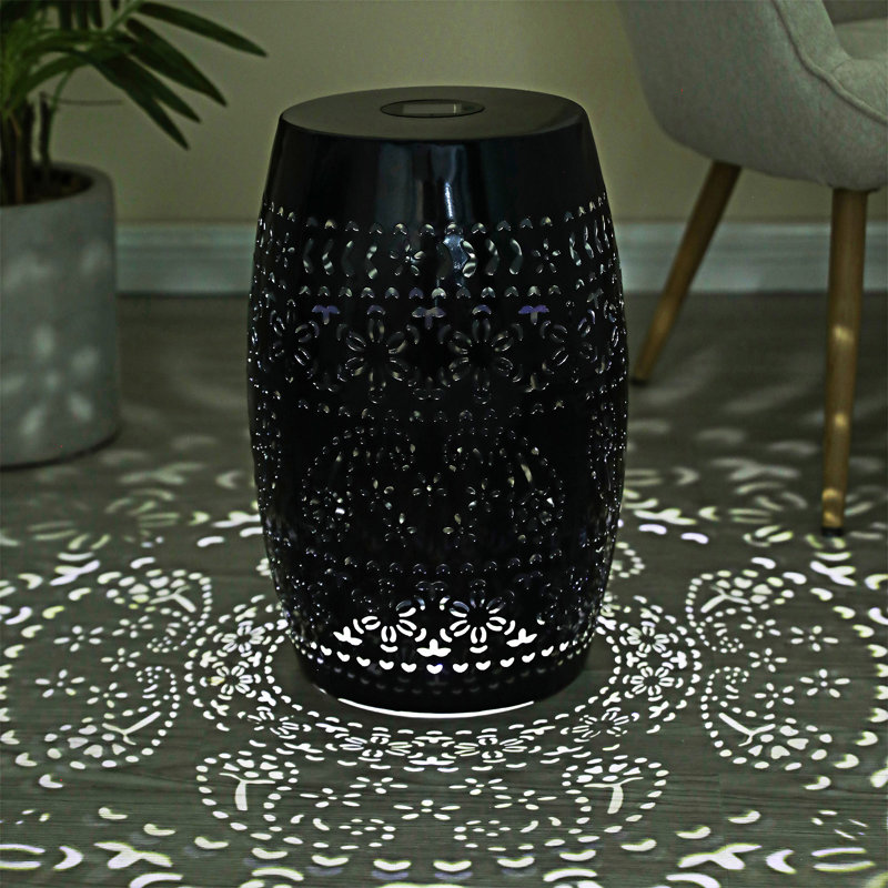 Outdoor Side Table, Black