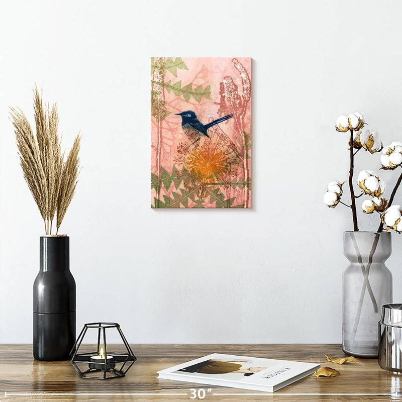 Brampt Little Blue Wren, 12" H x 8" W
