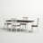 Heppman 4 - Person Extendable Four Leg Dining Set