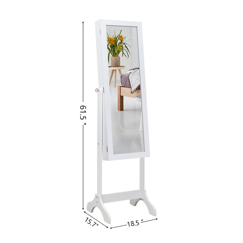 Armoire de rangement pour bijoux 4 étages